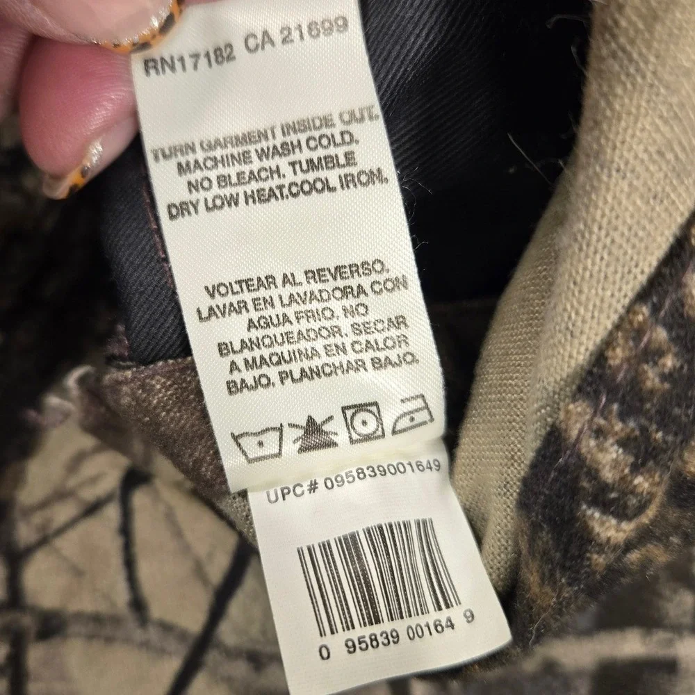 10x Realtree Hardwoods Camo Bib Overalls Mens 42 Regular Hunting Cotton
